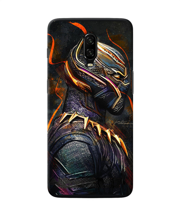 Black Panther Side Face Oneplus 6t Back Cover