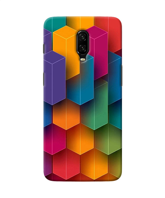 Abstract Rectangle Print Oneplus 6t Back Cover