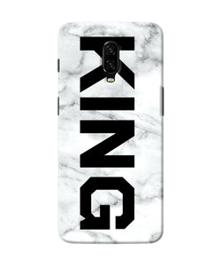 King Marble Text Oneplus 6t Back Cover