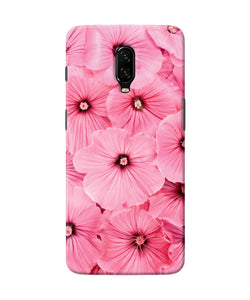 Pink Flowers Oneplus 6t Back Cover