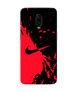 Nike Red Black Poster Oneplus 6t Back Cover