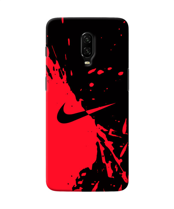 Nike Red Black Poster Oneplus 6t Back Cover