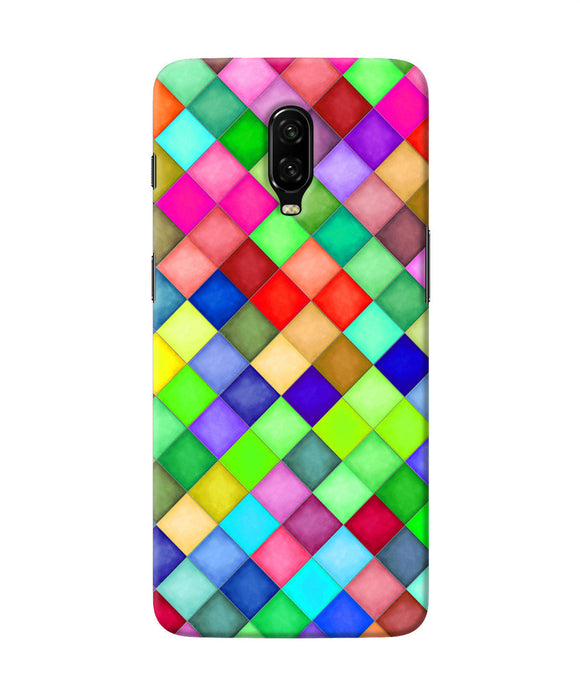 Abstract Colorful Squares Oneplus 6t Back Cover