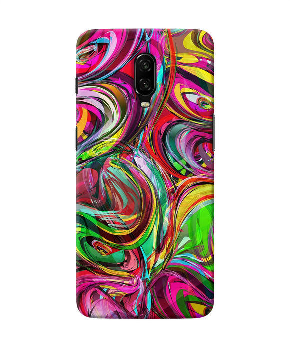 Abstract Colorful Ink Oneplus 6t Back Cover