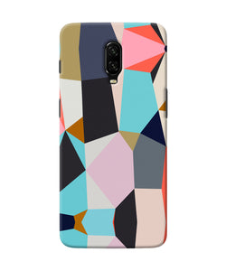 Abstract Colorful Shapes Oneplus 6t Back Cover