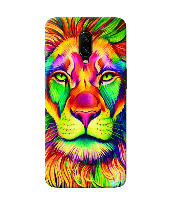 Lion Color Poster Oneplus 6t Back Cover