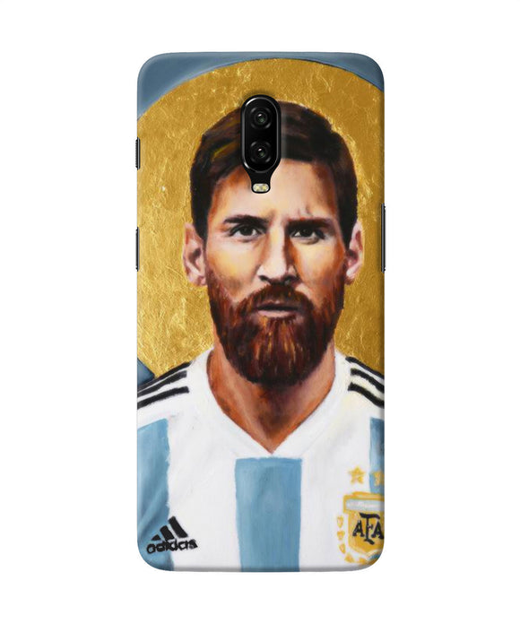 Messi Face Oneplus 6t Back Cover