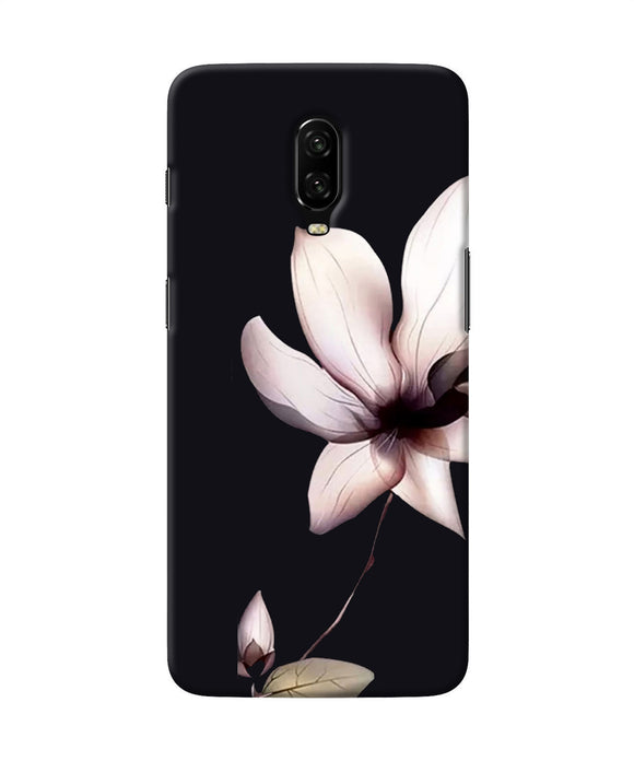 Flower White Oneplus 6t Back Cover