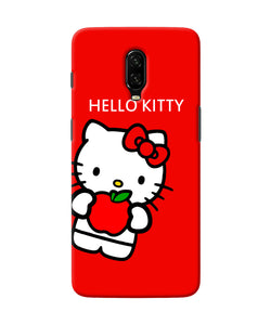 Hello Kitty Red Oneplus 6t Back Cover