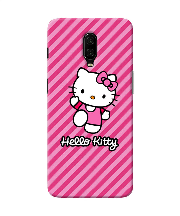 Hello Kitty Pink Oneplus 6t Back Cover