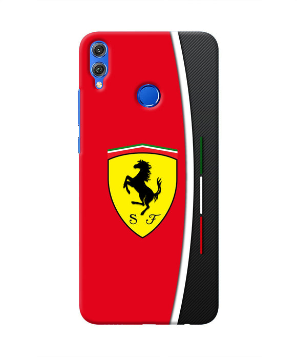 Ferrari Abstract Maroon Honor 8X Real 4D Back Cover