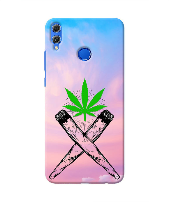 Weed Dreamy Honor 8X Real 4D Back Cover