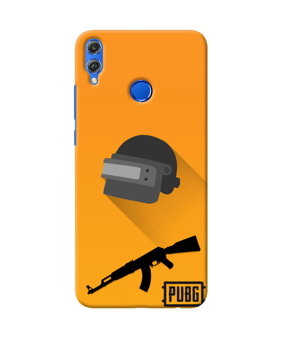 PUBG Helmet and Gun Honor 8X Real 4D Back Cover