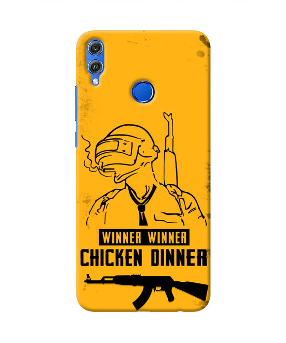 PUBG Chicken Dinner Honor 8X Real 4D Back Cover