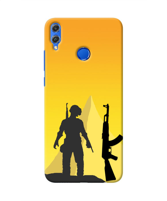 PUBG Silhouette Honor 8X Real 4D Back Cover