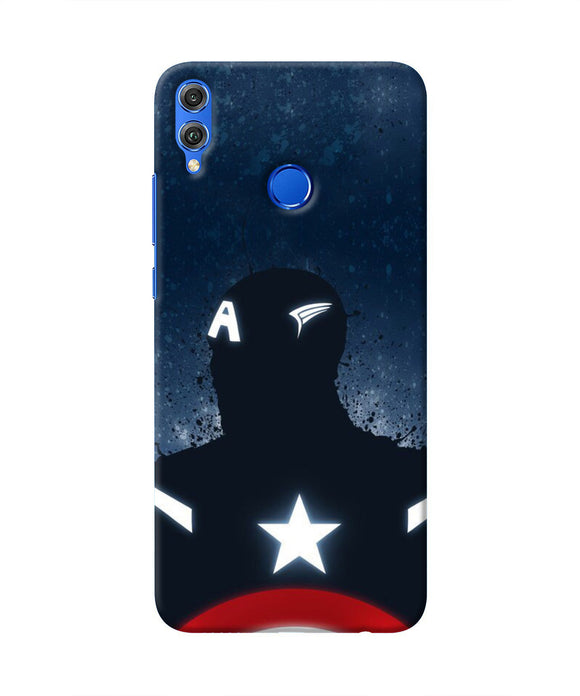 Captain america Shield Honor 8X Real 4D Back Cover