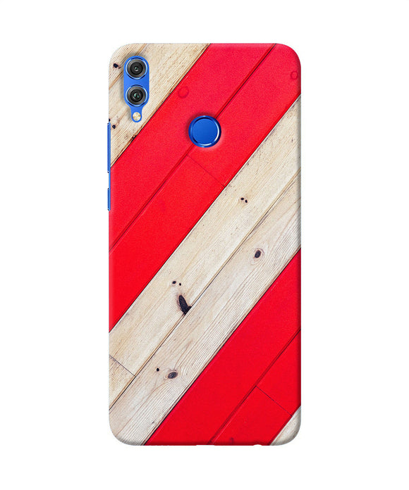 Abstract Red Brown Wooden Honor 8x Back Cover