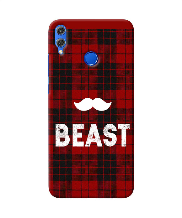 Beast Red Square Honor 8x Back Cover