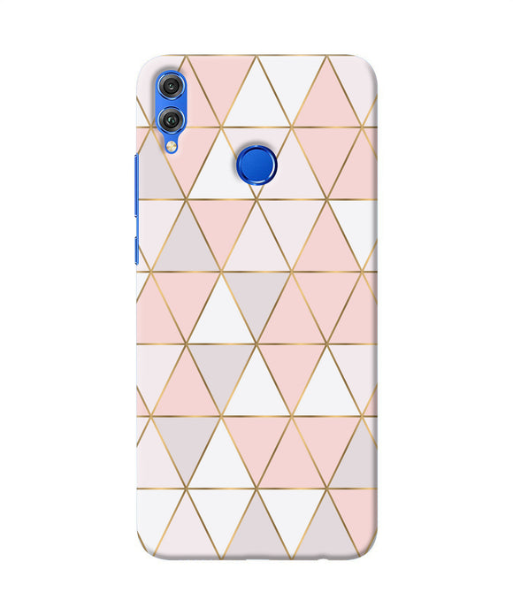 Abstract Pink Triangle Pattern Honor 8x Back Cover