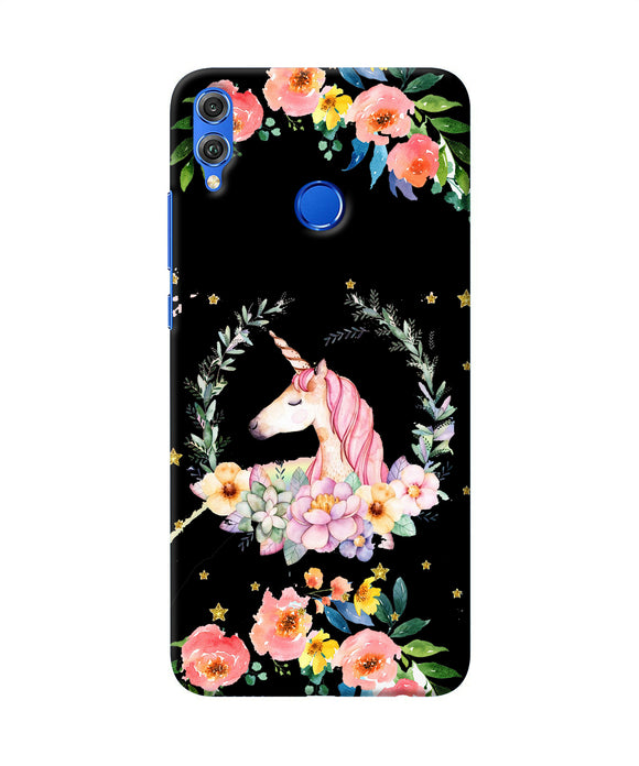 Unicorn Flower Honor 8x Back Cover
