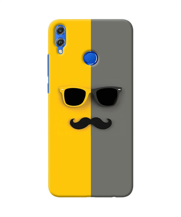 Mustache Glass Honor 8x Back Cover