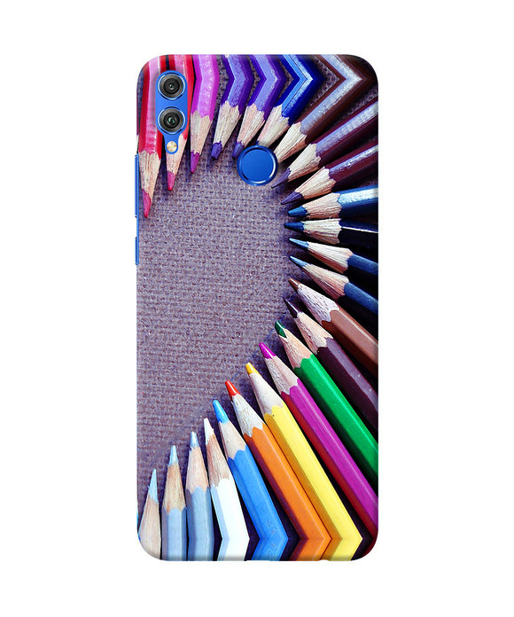 Color Pencil Half Heart Honor 8x Back Cover