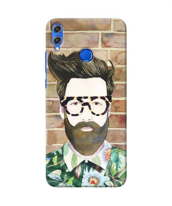 Beard Man With Glass Honor 8x Back Cover