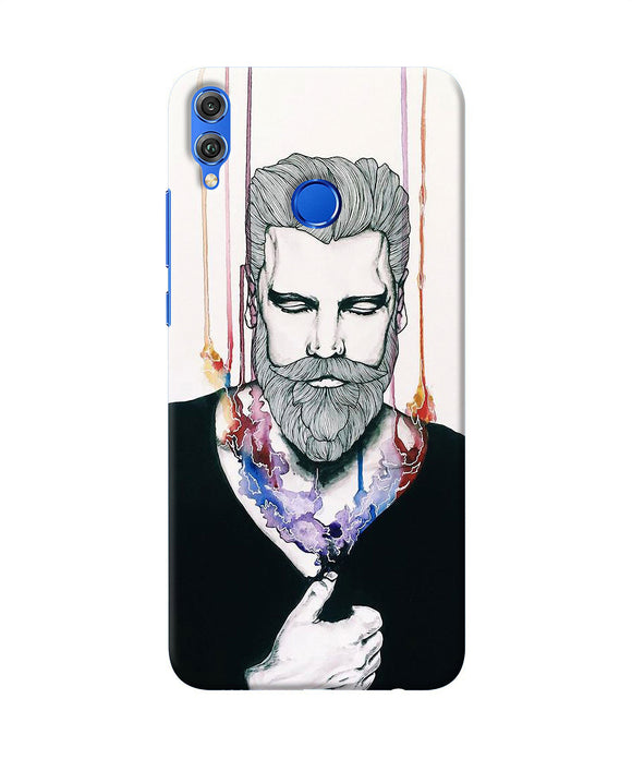 Beard Man Character Honor 8x Back Cover