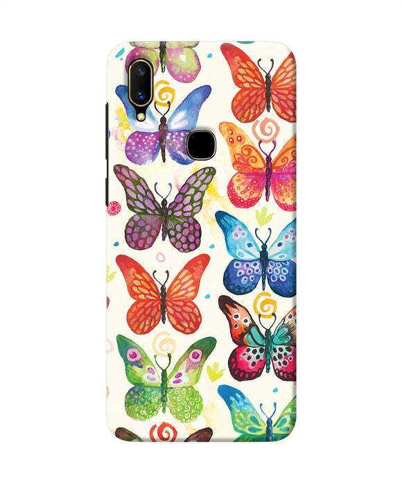 Abstract Butterfly Print Vivo V11 Back Cover