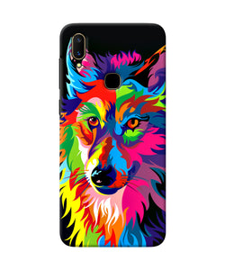 Colorful Wolf Sketch Vivo V11 Back Cover