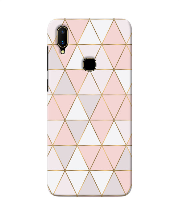 Abstract Pink Triangle Pattern Vivo V11 Back Cover