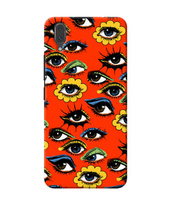 Abstract Eyes Pattern Vivo X21 Back Cover