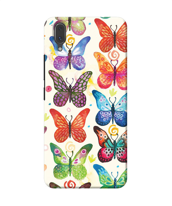 Abstract Butterfly Print Vivo X21 Back Cover