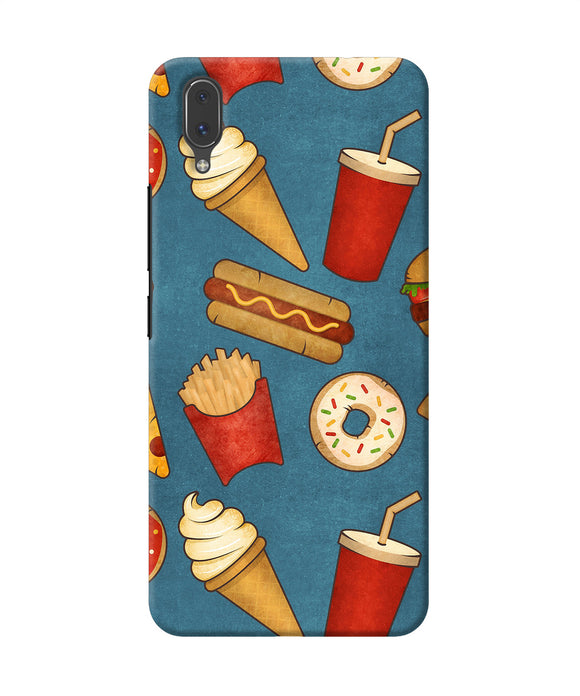 Abstract Food Print Vivo X21 Back Cover