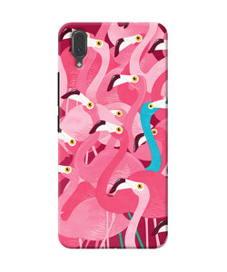 Abstract Sheer Bird Pink Print Vivo X21 Back Cover