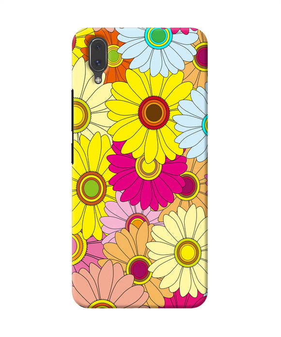 Abstract Colorful Flowers Vivo X21 Back Cover