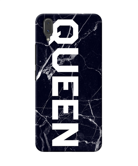 Queen Marble Text Vivo X21 Back Cover