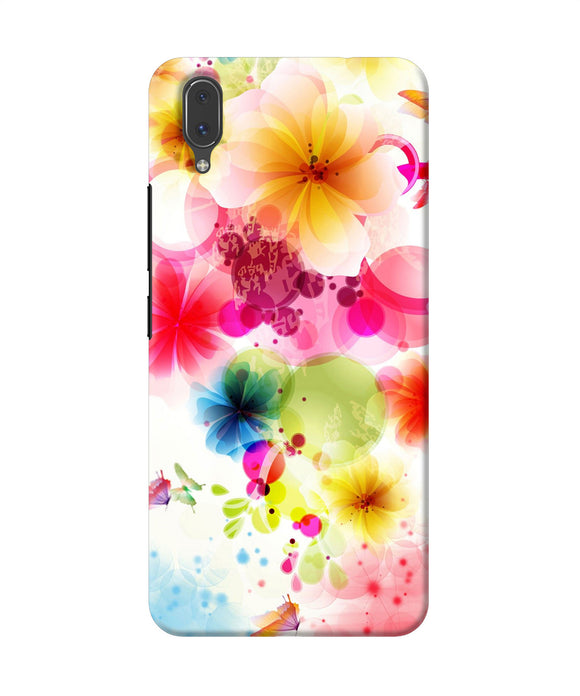 Flowers Print Vivo X21 Back Cover