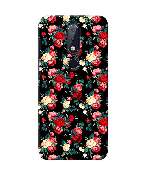 Rose Pattern Nokia 6.1 Plus Back Cover