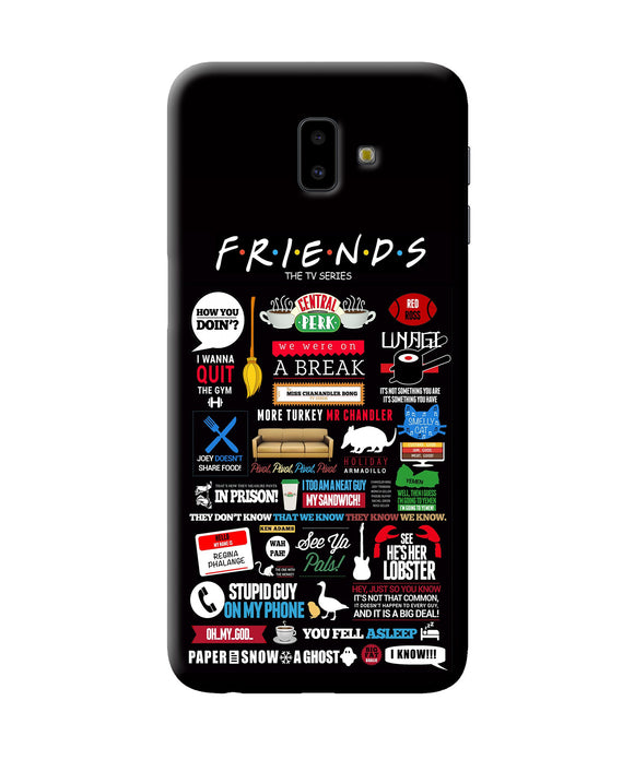 Friends Samsung J6 Plus Back Cover