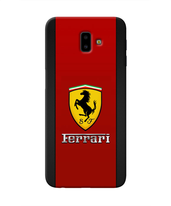 Ferrari Abstract Red Samsung J6 plus Real 4D Back Cover