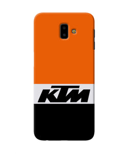 KTM Colorblock Samsung J6 plus Real 4D Back Cover