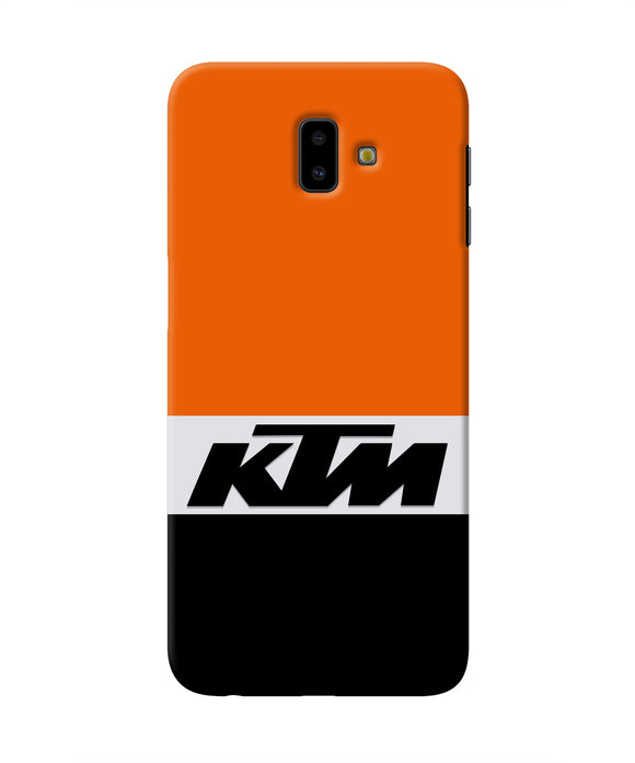 KTM Colorblock Samsung J6 plus Real 4D Back Cover