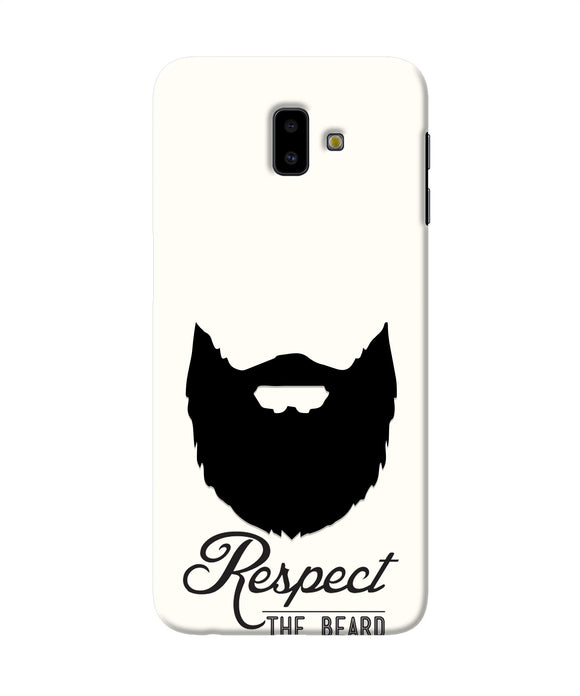 Respect the Beard Samsung J6 plus Real 4D Back Cover