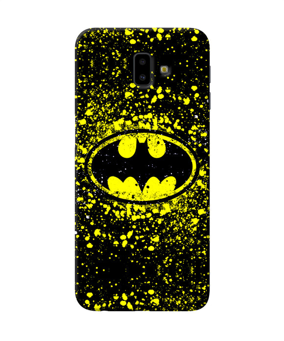 Batman Last Knight Print Yellow Samsung J6 Plus Back Cover