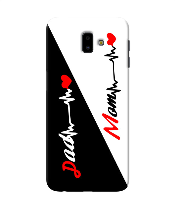 Mom Dad Heart Line Samsung J6 Plus Back Cover