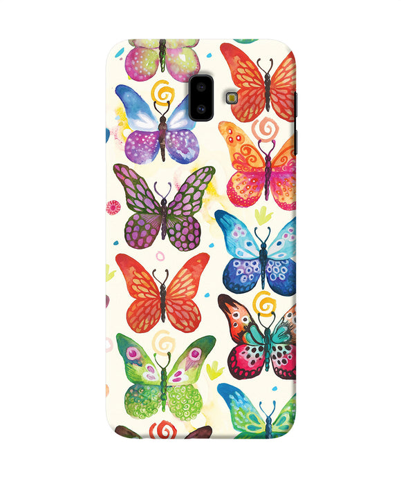 Abstract Butterfly Print Samsung J6 Plus Back Cover