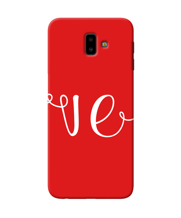 Love Two Samsung J6 Plus Back Cover