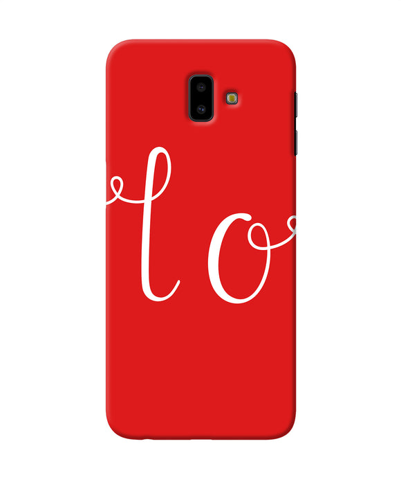 Love One Samsung J6 Plus Back Cover