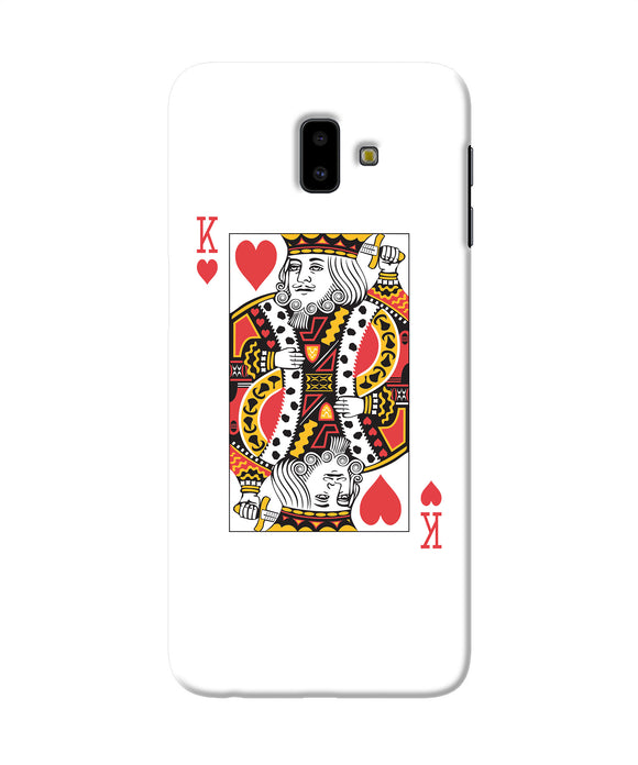 Heart King Card Samsung J6 Plus Back Cover